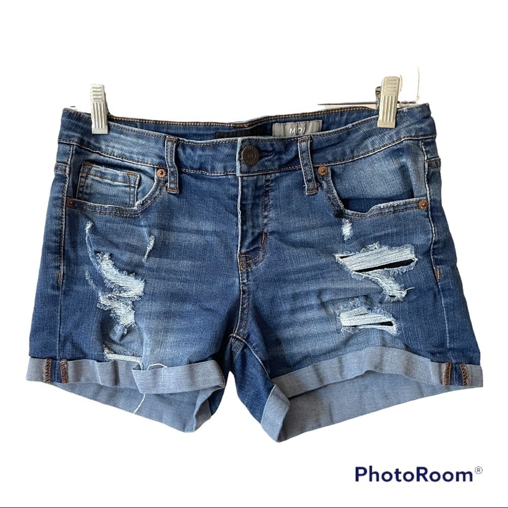Aeropastle Midi Jean Shorts 8